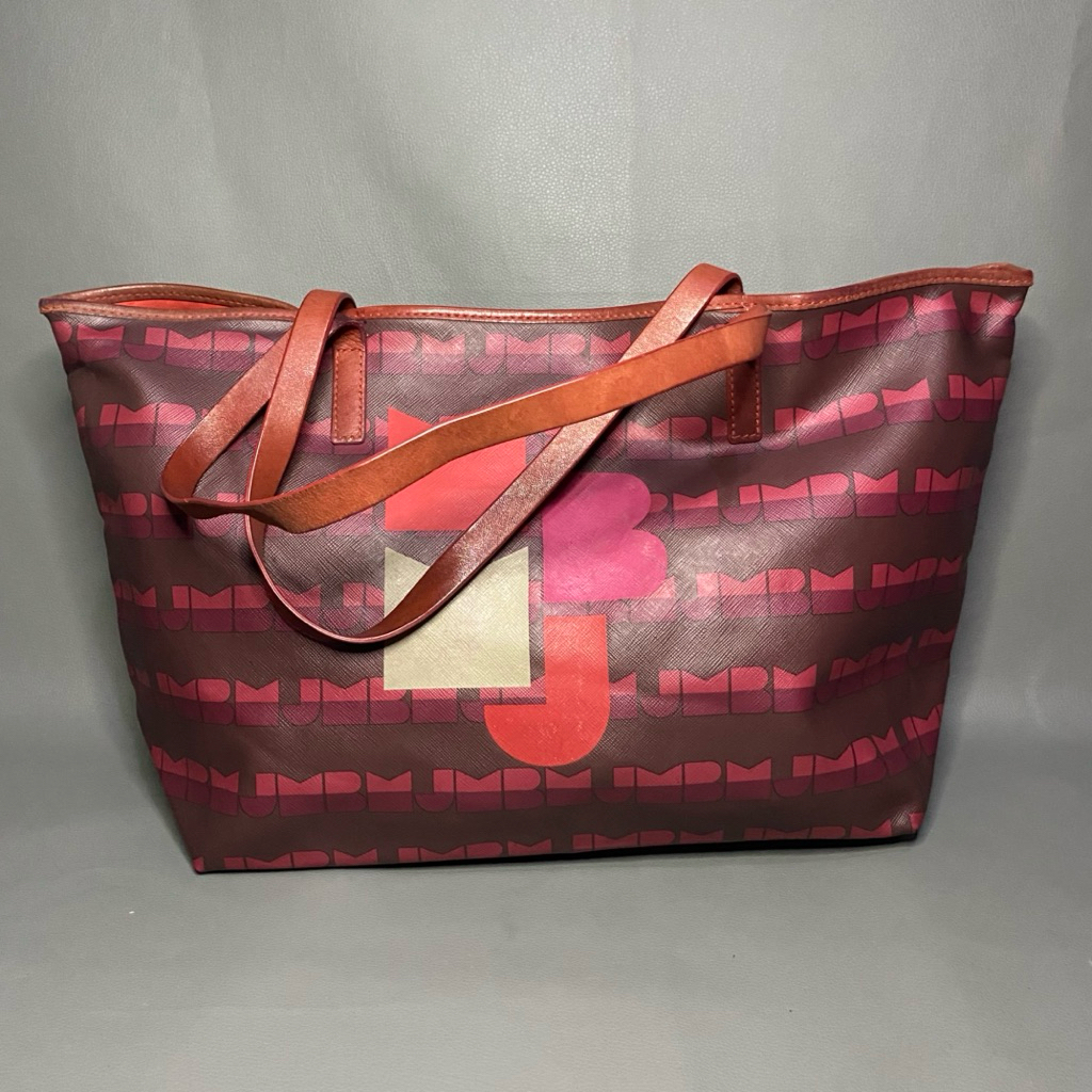 Marc Jacobs The Leather Small Traveler Tote Bag  / Tas Totebag MJ Marc Jacobs Leather Second Bekas O