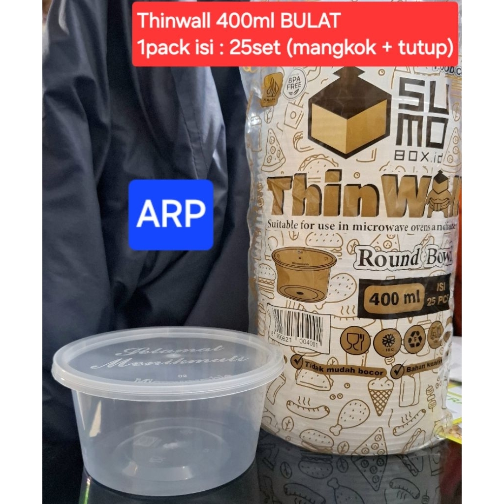 Thinwall 400ml BULAT/Thinwall 400ml BULAT - ROUND