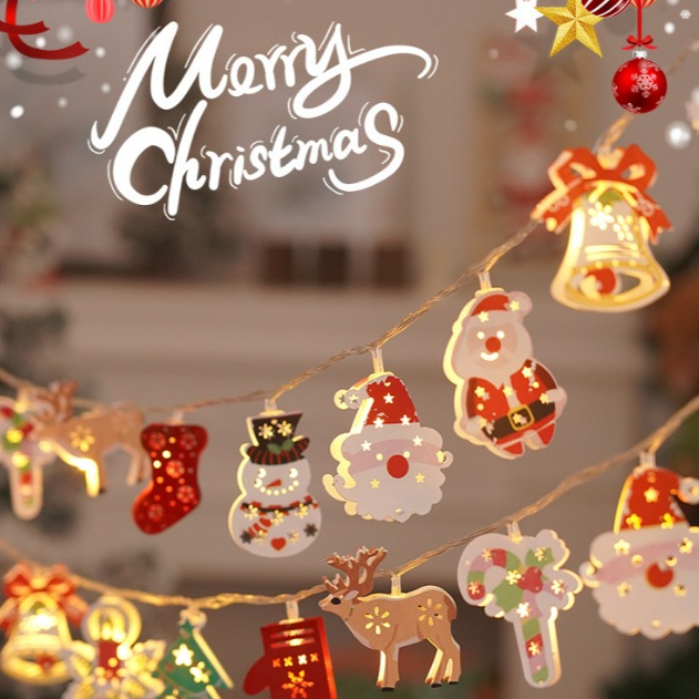 Lampu Dekorasi Natal. Dekorasi Pohon Natal. Hiasan Pohon Natal. Dekorasi Christmas. Lampu Hias Natal