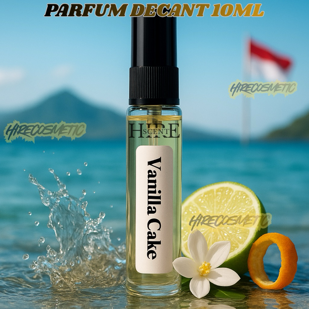 Parfum Spray Decant 10ml By Hirescent ( Vanilla Ice - Chocolate - Cake - Sweet - Banana ) Wangi Taha