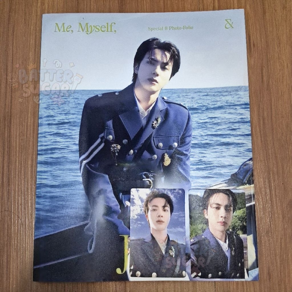 [READY] Jin Photobook Me, Myself & Jin Sea Of Jin Island Fullset, Jin Photofolio Official, BTS Photo