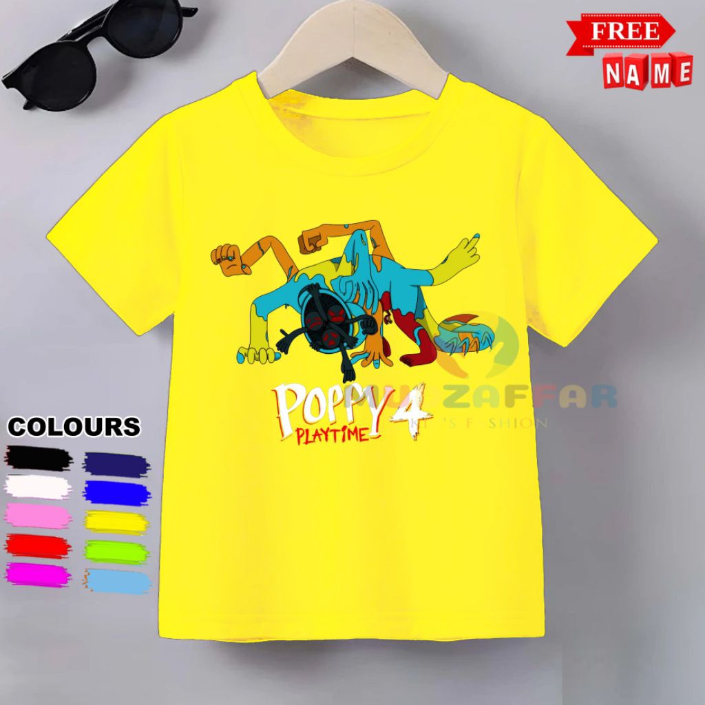 BAJU KAOS ANAK ANAK TERBARU POPPY PLAYTIME 4 KARAKTER KAOS ANAK ANAK POPPY PLAYTIME