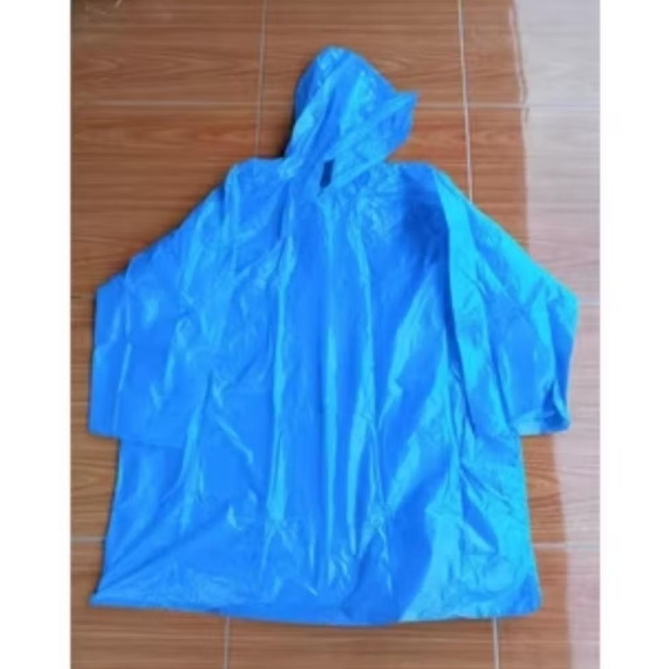 Jas hujan plastik atasan mantel atasan panjang baju jas hujan