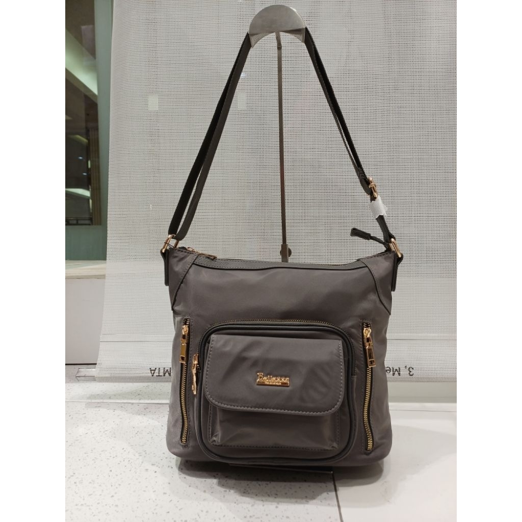 Tas Selempang Wanita Bellezza Cz268 Original Depstore Mall Ori Tas Sling Bag Parasut Nilon Wanita