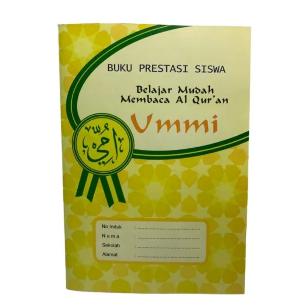 BUKU PRESTASI SISWA belajar mudah membaca al-qur'an ummi
