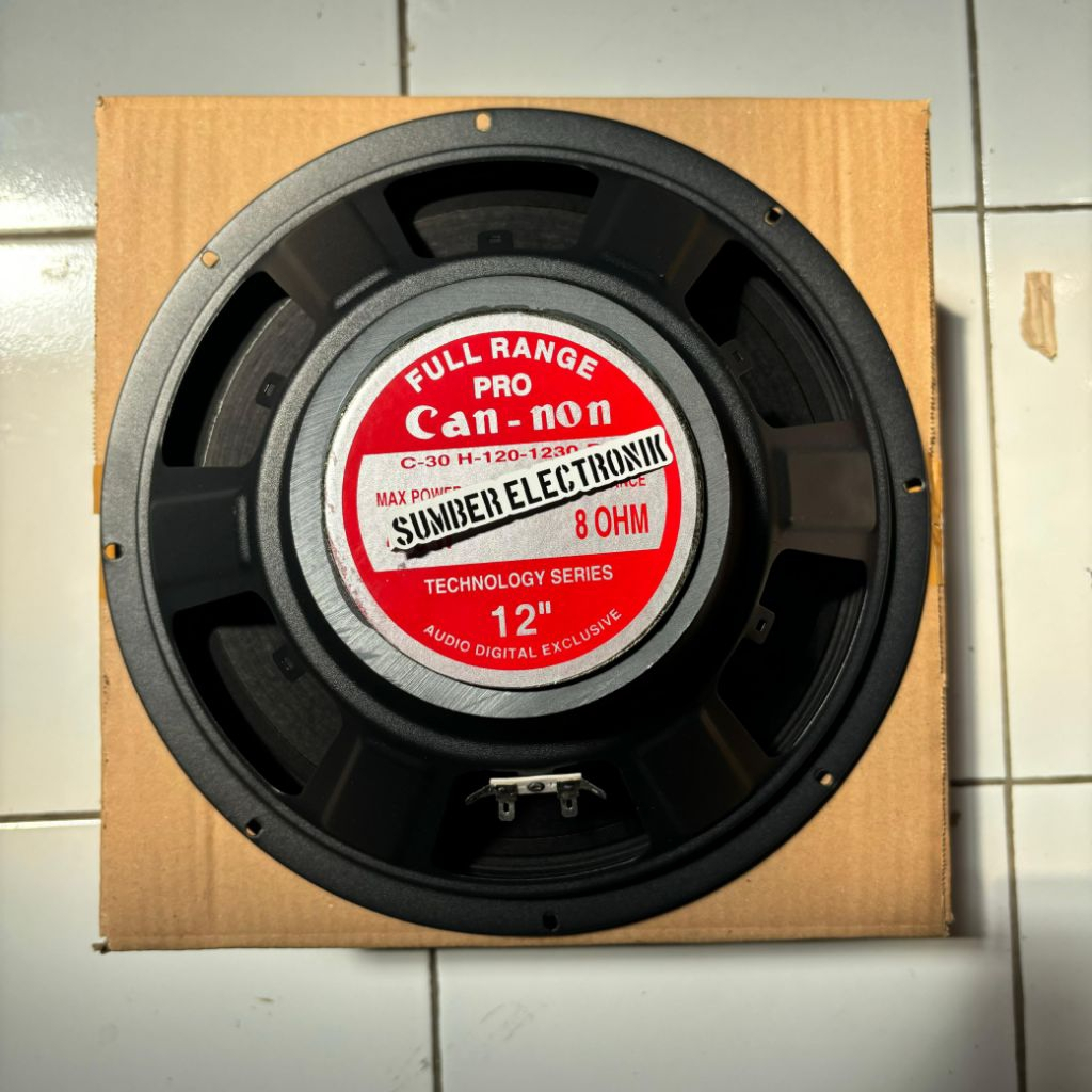 Speaker Canon 12 Inch Fullrange vokal- Model Terbaru, Suara Lebih Jelas dan Detail Canon 12 Inch Spe