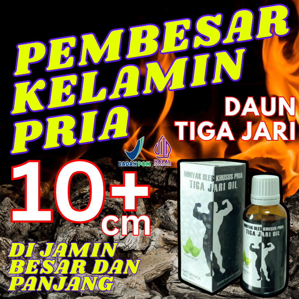 Daun Bungkus Tiga Jari Oil Obat Herbal Pembesar penis100%ampuh permanen Asli Papua Bpom