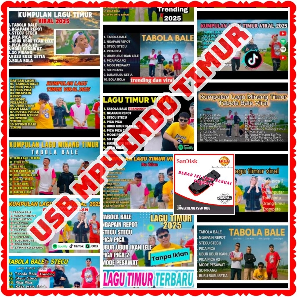 ASLI ORIGINAL USB ISI LAGU TERBARU 2025 INDONESIA TIMUR-USB ISI LAGU UNTUK MOBIL-USB ISI LAGU MP3-US
