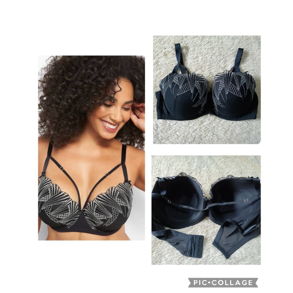 Bra Embroidered Boost Balconette by Cacique - 42DD