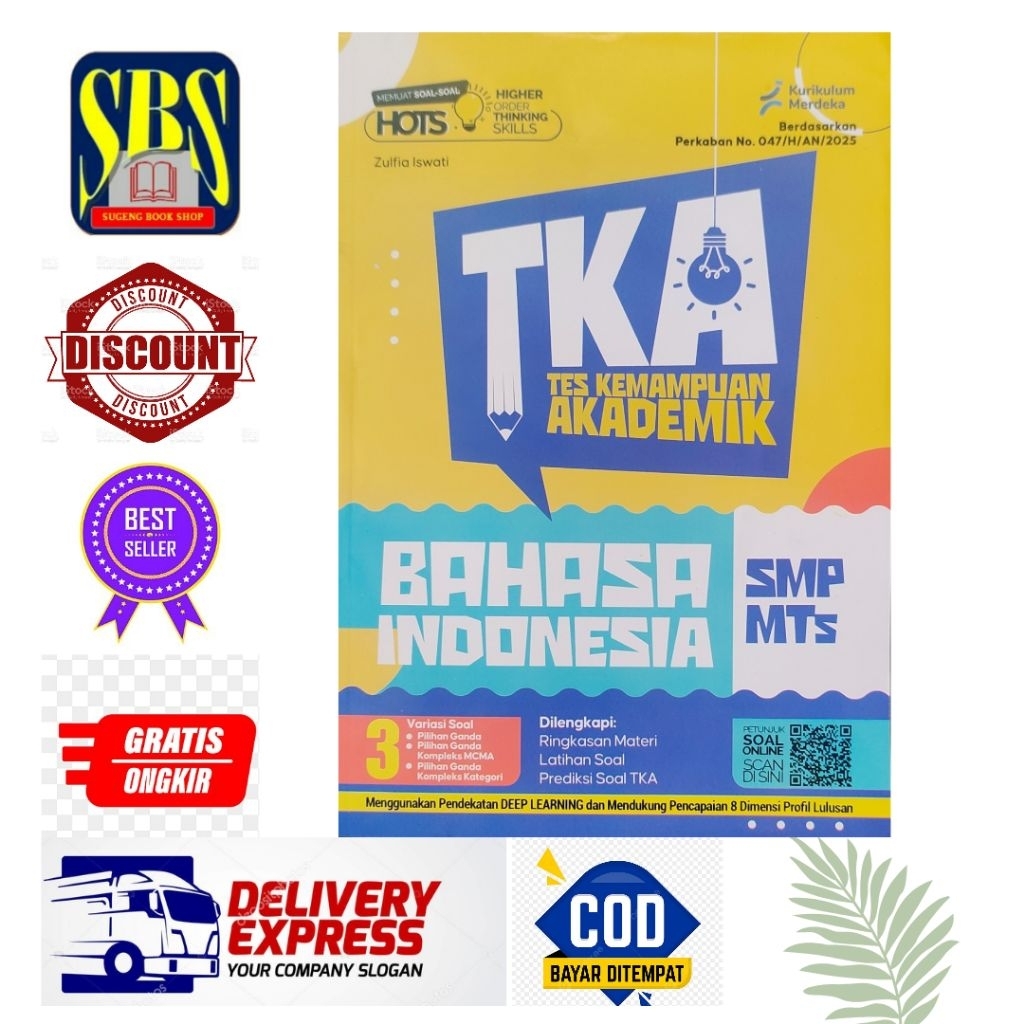Buku TKA BAHASA INDONESIA SMP/MTs CV PUTRA NUGRAHA
