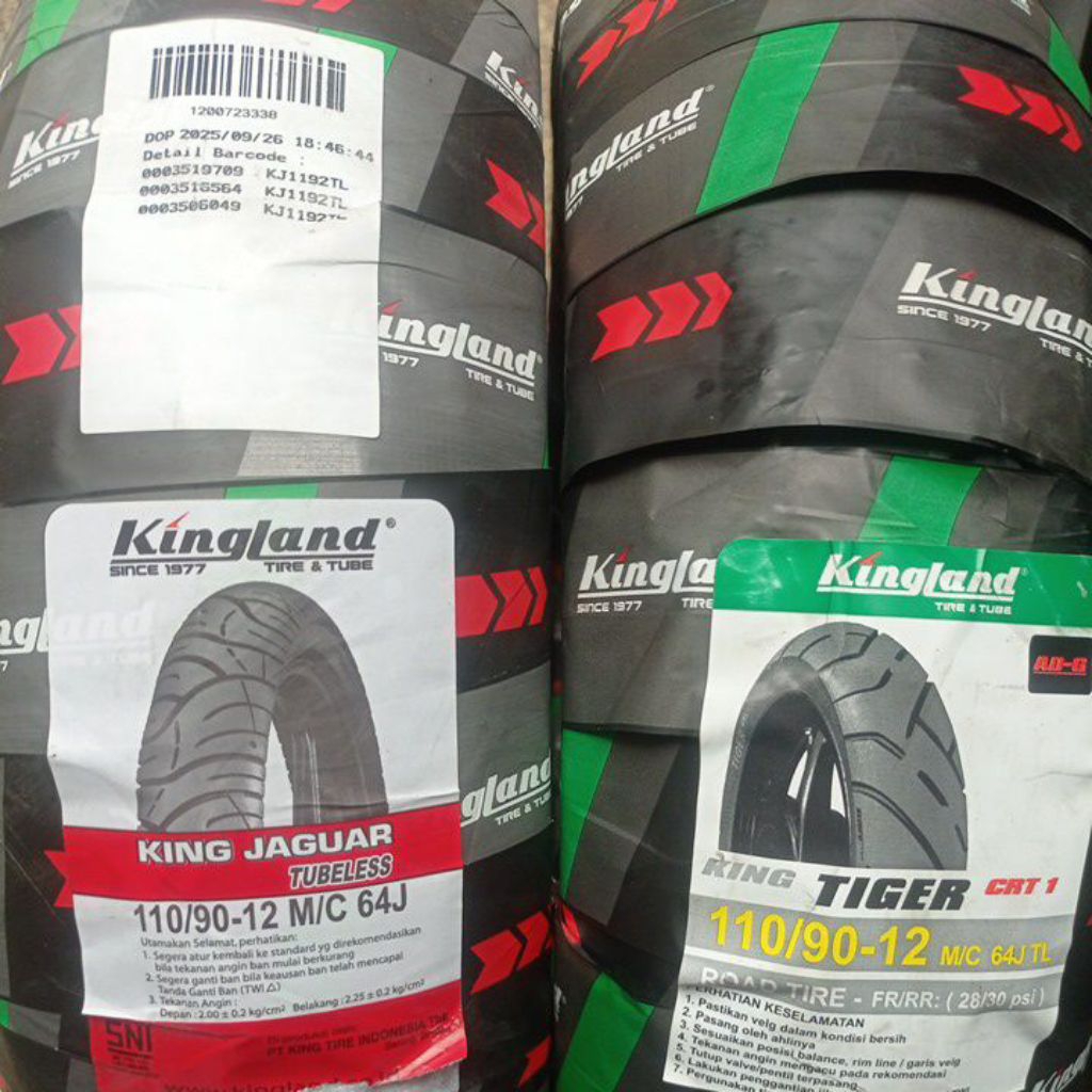 ban KINGLAND 110/90 RING 12 TUBELESS
