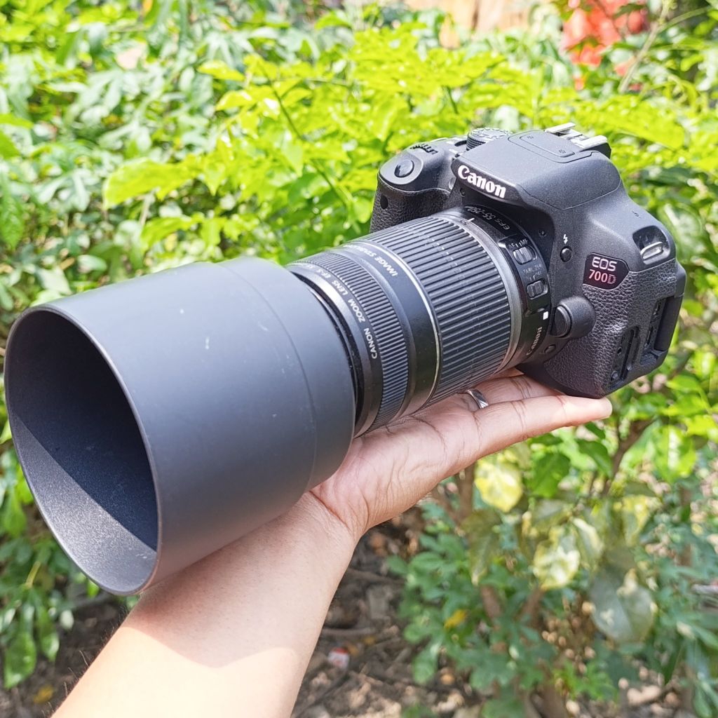 Canon 700d lensa Tele 55-250mm is touchscreen normal