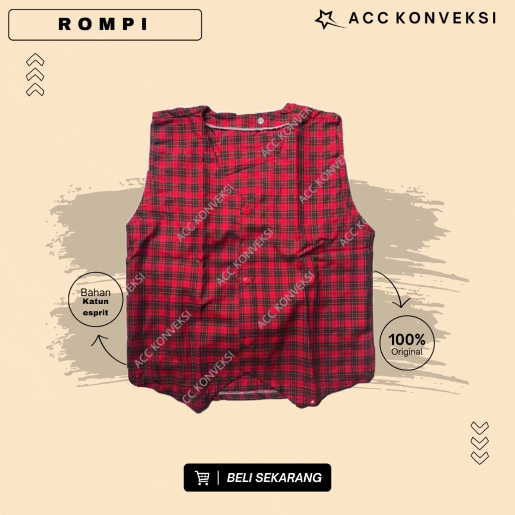 ROMPI SEKOLAH SD MOTIF KOTAK