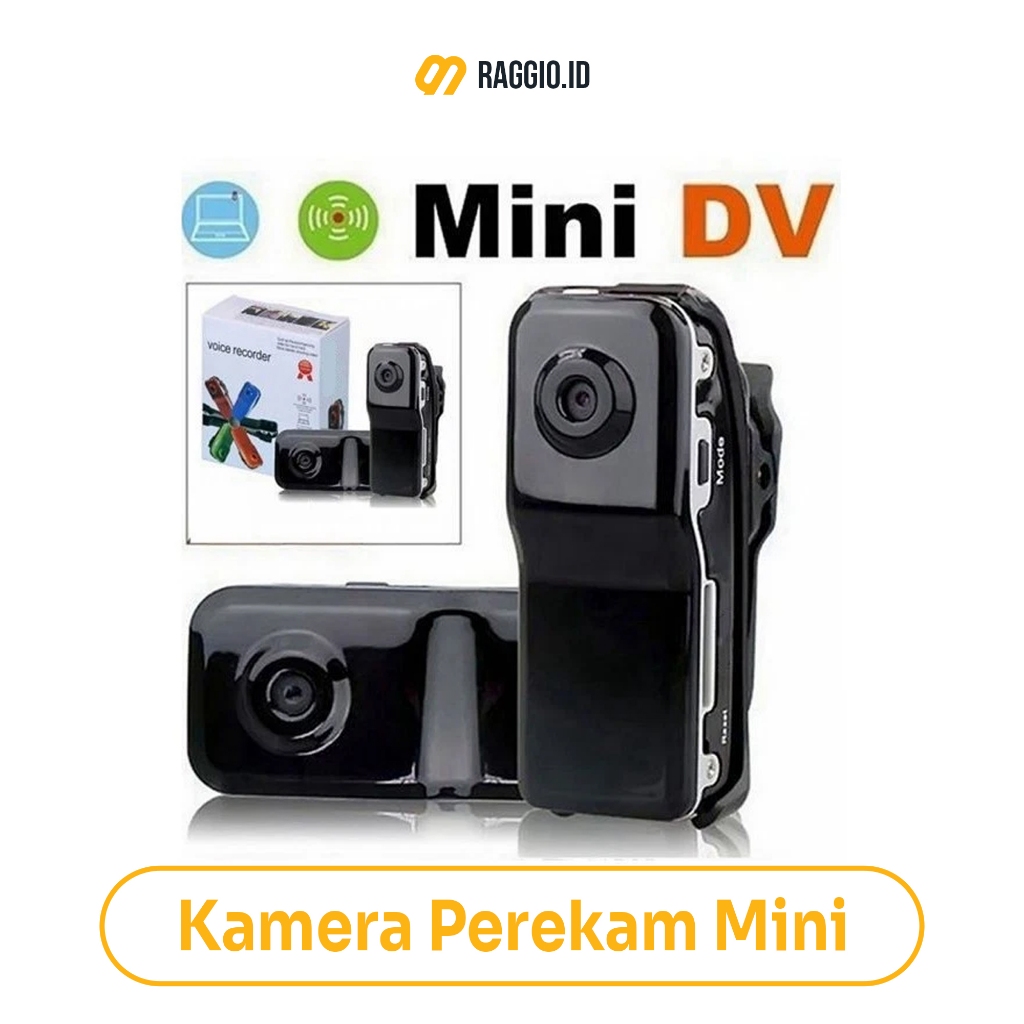 MD80 Kamera Mini Spy – Pengintai & Vlog 720*480 Pixels | Kecil Rahasia & Efektif