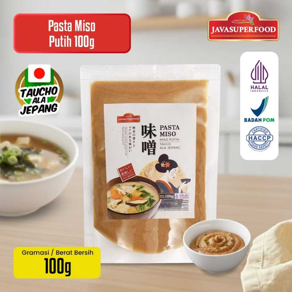 (HALAL) PASTA MISO PUTIH JAVA SUPER FOOD 100GR / TAUCO ALA JEPANG UNTUK MISO SOUP RAMEN UDON / MISO 