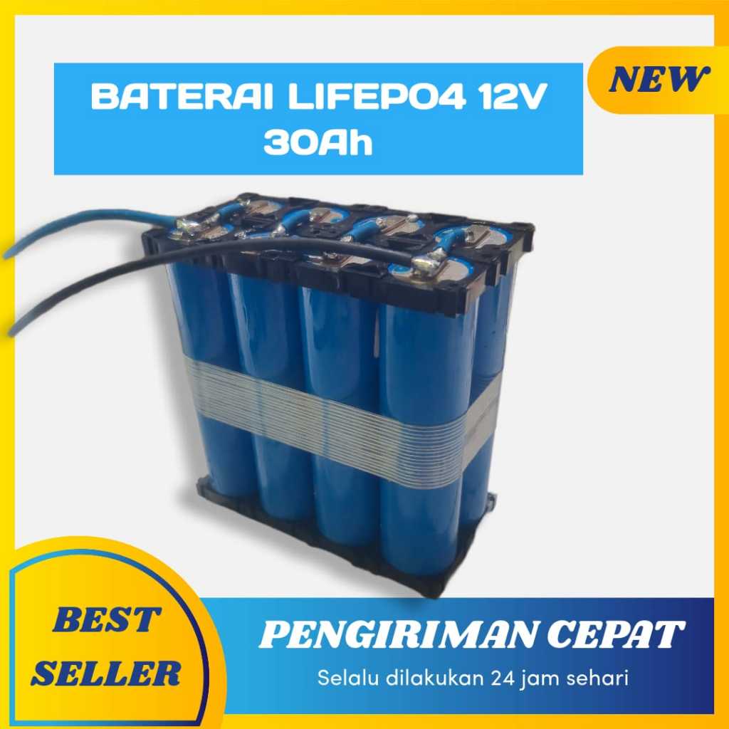 Baterai Lifepo4 12V 30ah Lontong/Cylinder/Silinder