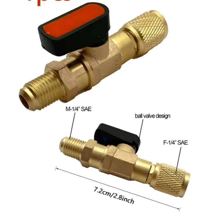 Stop Kran AC Vacuum Gauge