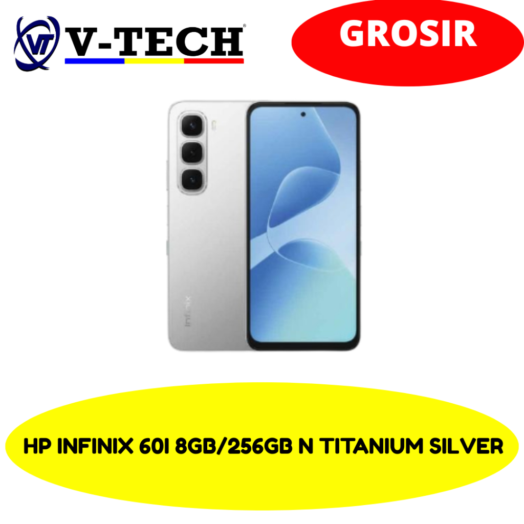 HP INFINIX 60I 8GB/256GB N TITANIUM SILVER
