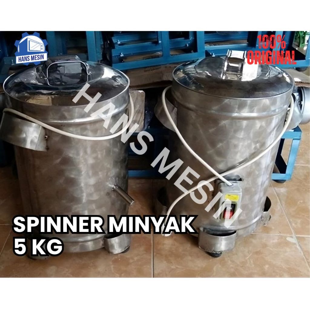 Spinner mesin peniris pengering minyak 5 kg