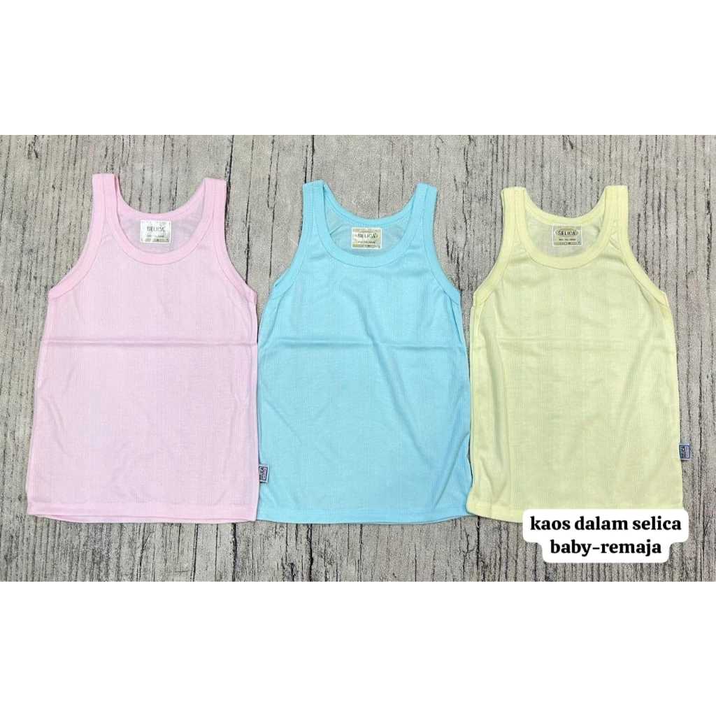 KAOS DALAM ANAK SELICA WARNA/KAOS DALAM ANAK /KAOS DALAM SELICA