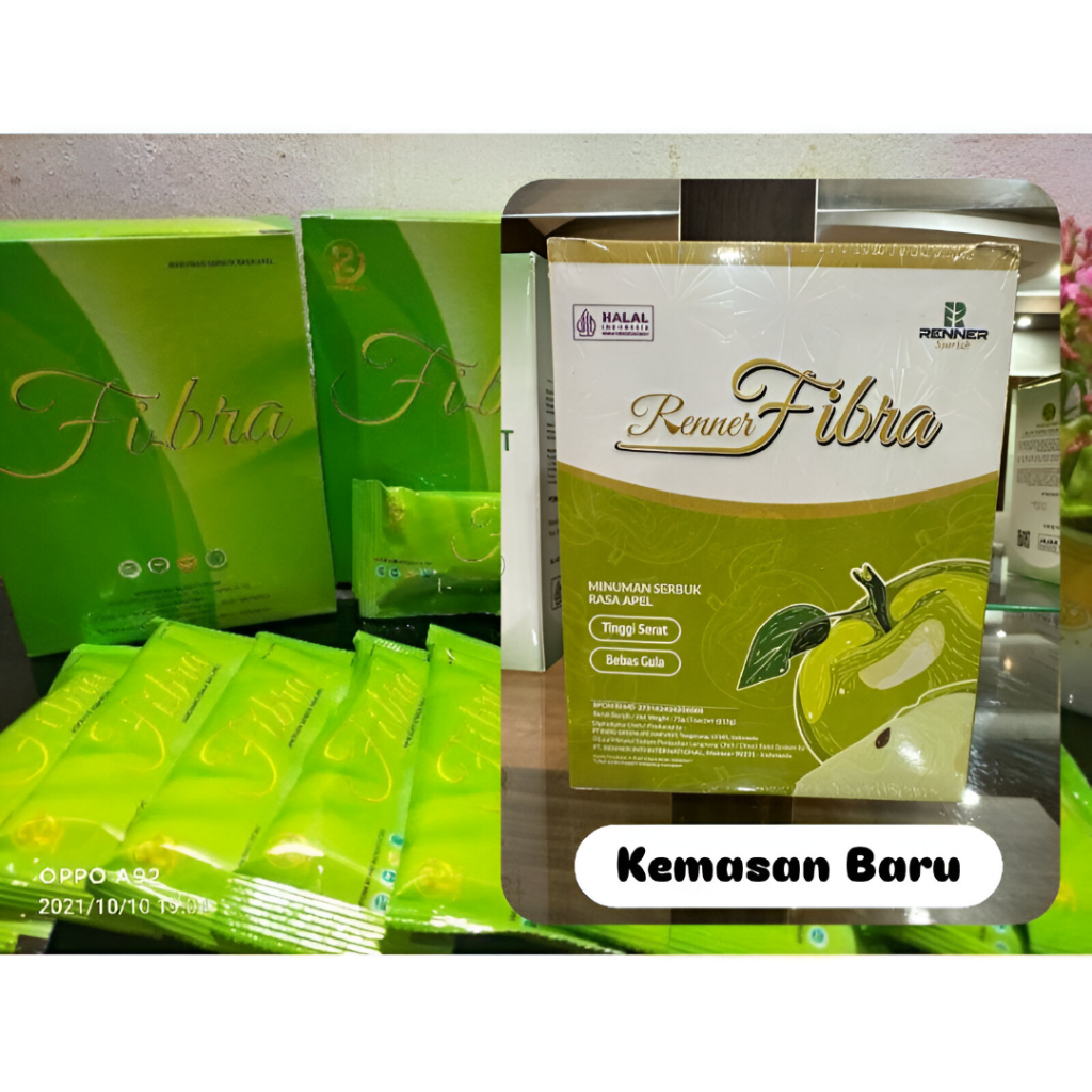 FIBRA RENNER 1 BOX 5 SACHET MINUMAN SERBUK DETOX RASA APEL