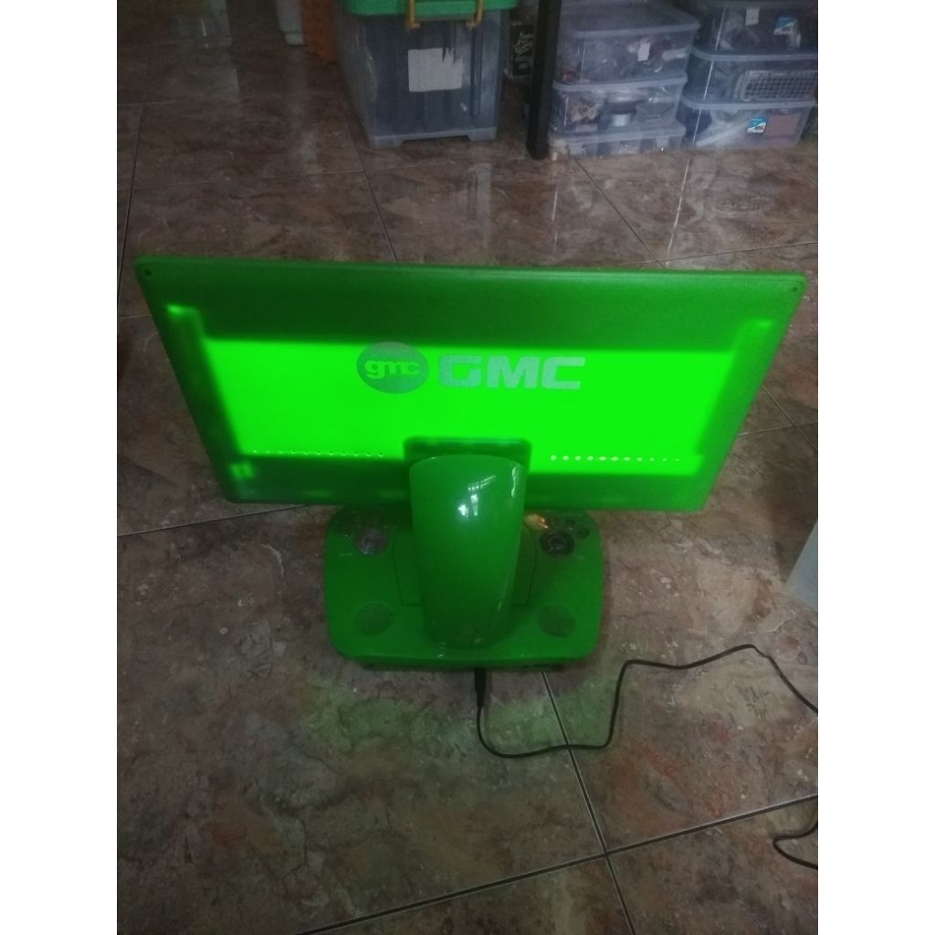 Tv portabel GMC DVD VCD CD PLAYER merk GMC layar bergaris GMC BM-818B SIAP KIRIM NORMAL MINUS CEK FO