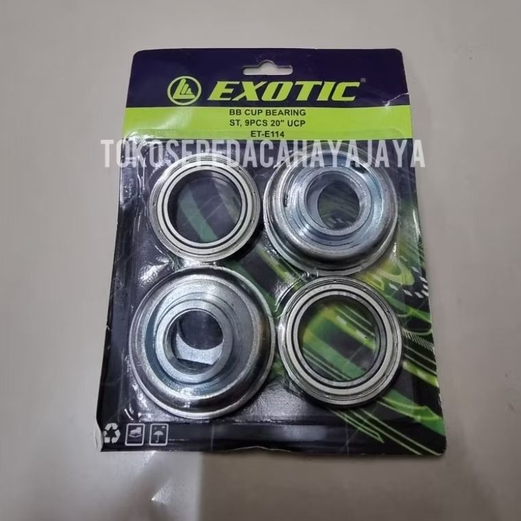 BB Cup Bearing Sepeda BMX Ukuran 20 Kom Tengah Bearing Sepeda Exotic