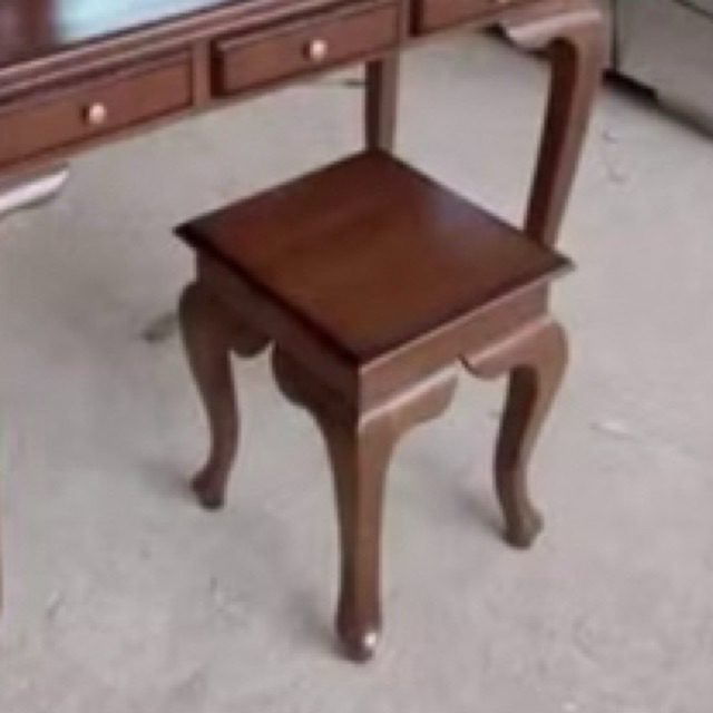 kursi rias Laci Rahasia - Hidden storage Chair - Kursi Laci Rahasia Kayu jati - Kursi tolet Kartini