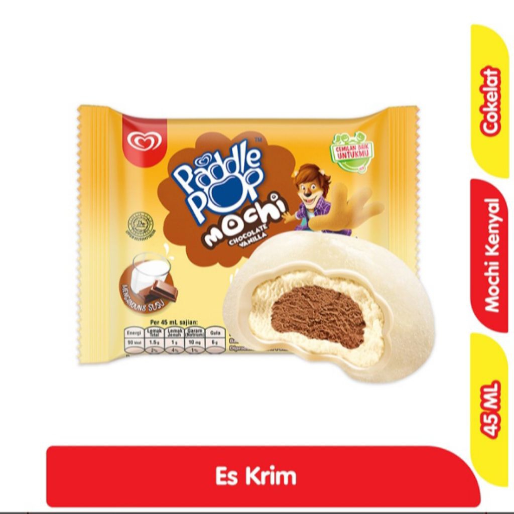 PADDLE pop ice cream mochi coklat 45 ml
