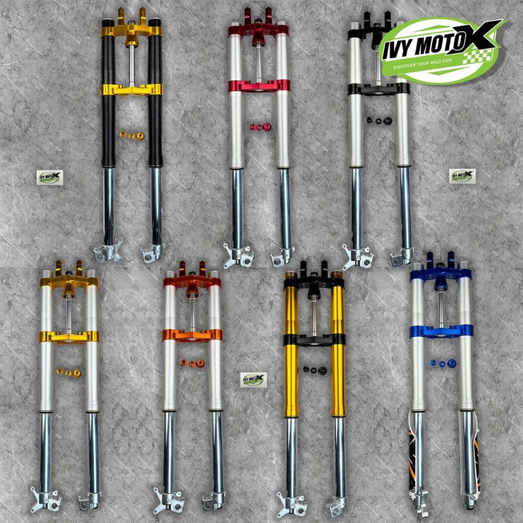 Shock Depan Upside Down USD Real Jump Trail KLX 150 Double Riser 01 THOR Indonesia