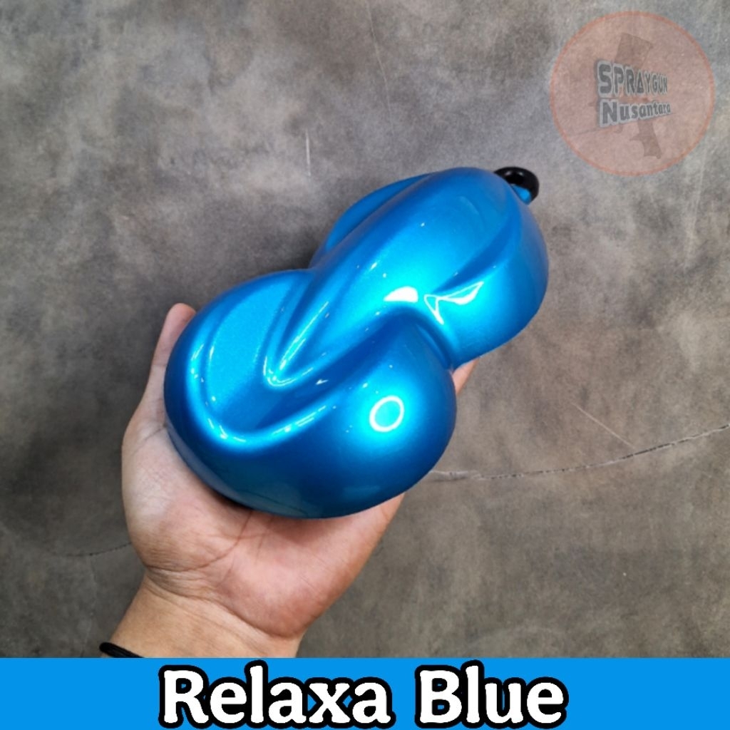 Cat PU Relaxa Blue - Biru Metalic PU - Cat Motor/Mobil