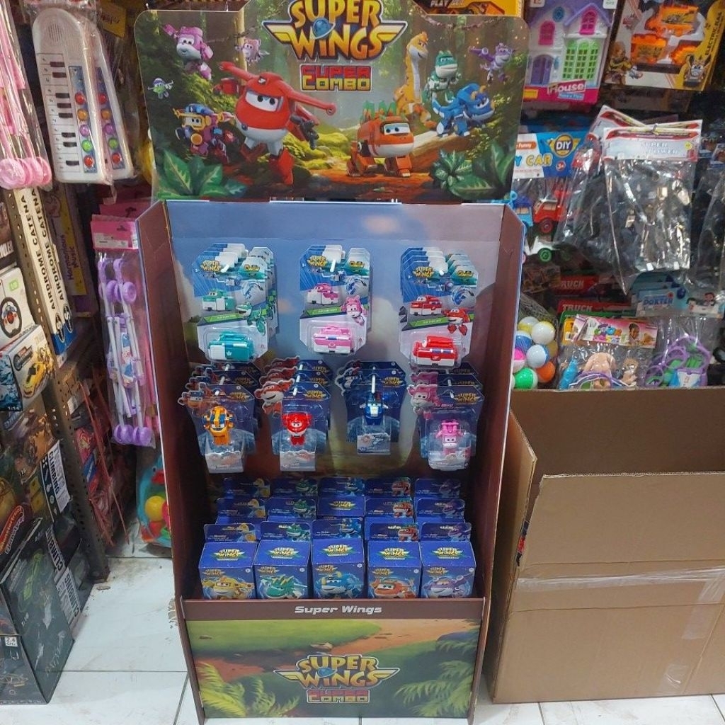 MAINAN ANAK SUPER WINGS ORIGINAL SUPER COMBO SUPER WINGS MAINAN SUPER WINGS BLOCK EDUKASI SUPER WING