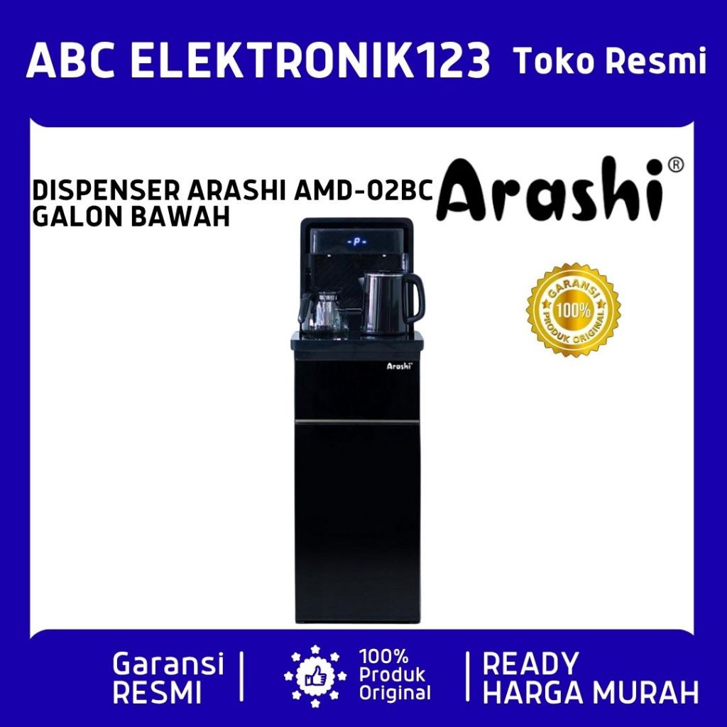 ARASHI AMd02 Dispenser Galon bawah Dingin Panas Es Air