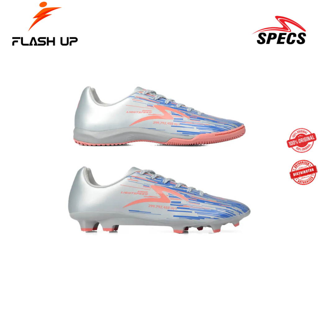 SPECS SEPATU SEPAK BOLA / FUTSAL  LIGHTSPEED REBORN FG GLACIER GRAY/DESERT FLOWER
