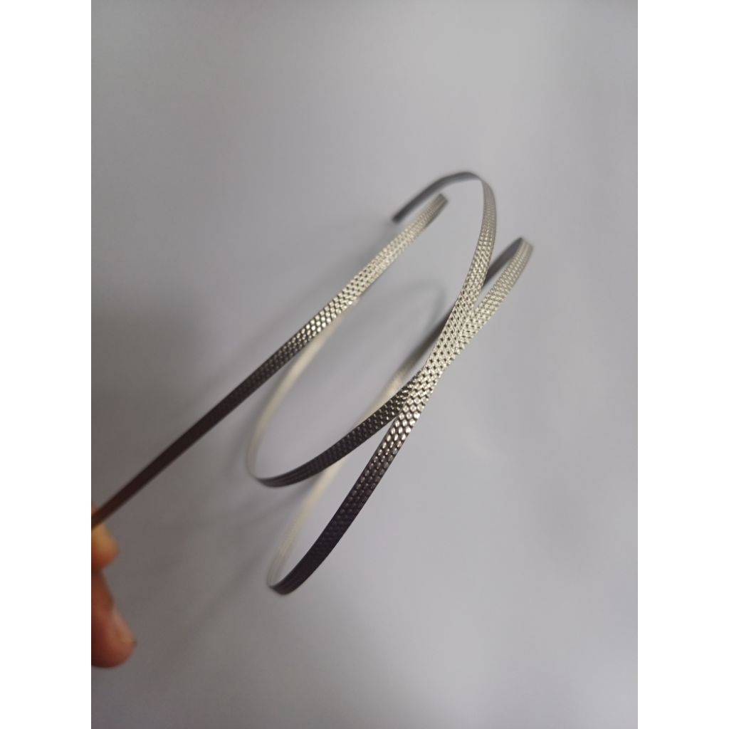 Nikelin Pipih MOTIF UKURAN LEBAR 3mm TEBAL 0.1mm Element Pemanas