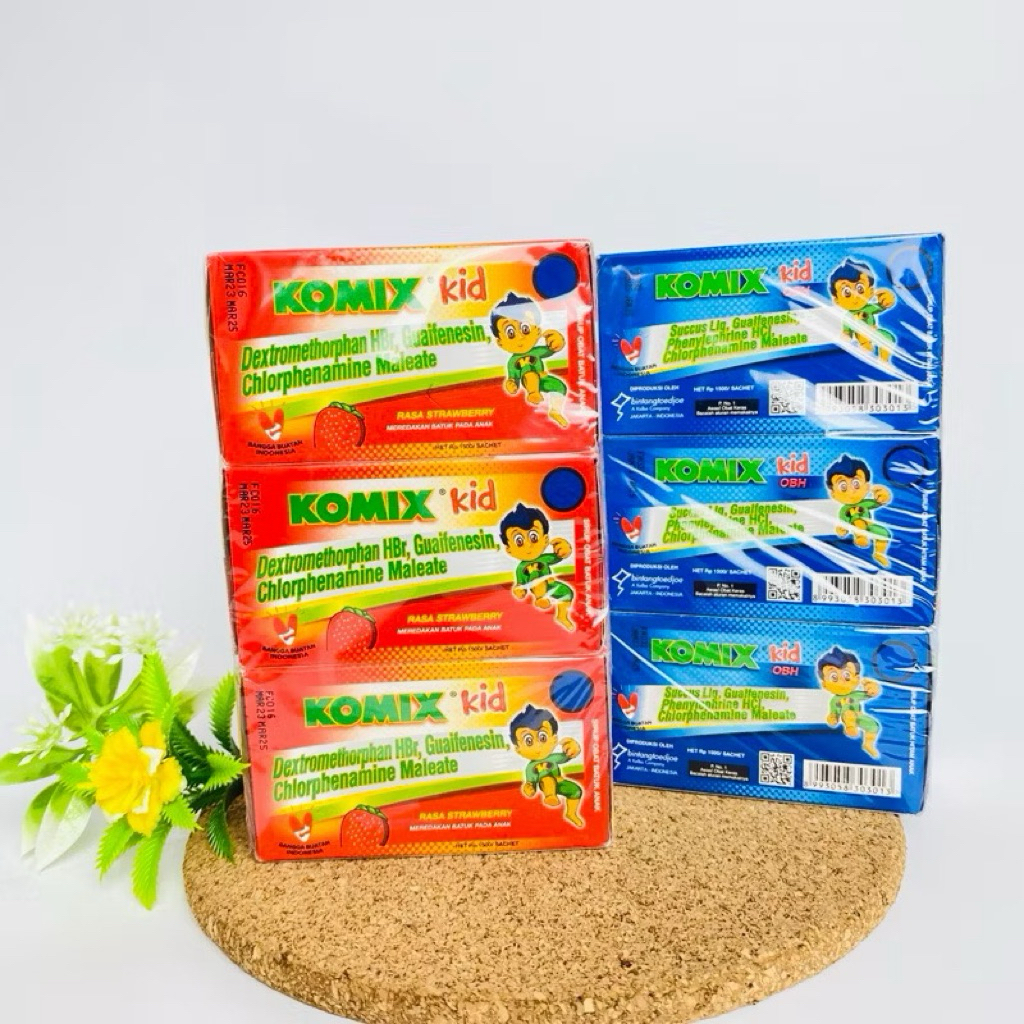 KOMIX KIDS HERBAL 3 kotak @ 10 sachet