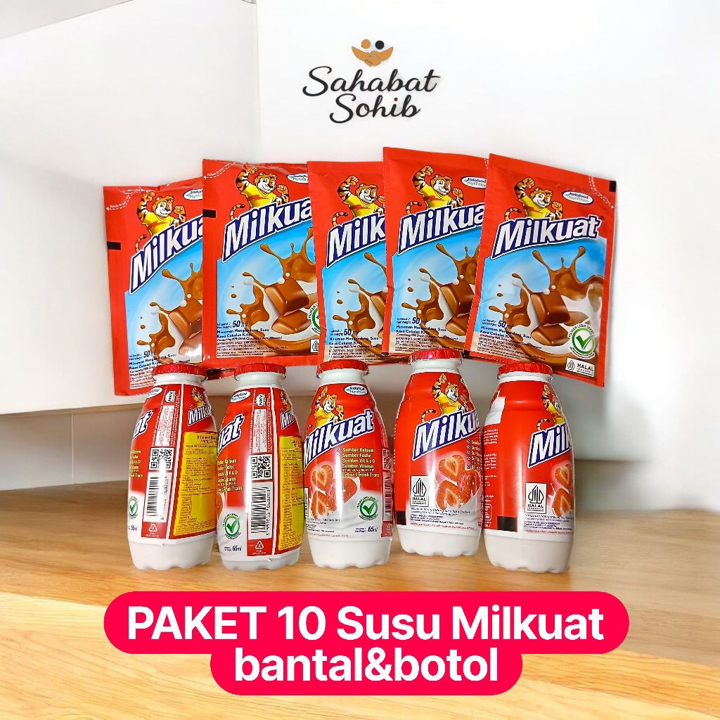 Paket 10mix susu Milkuat(bantal&botol)