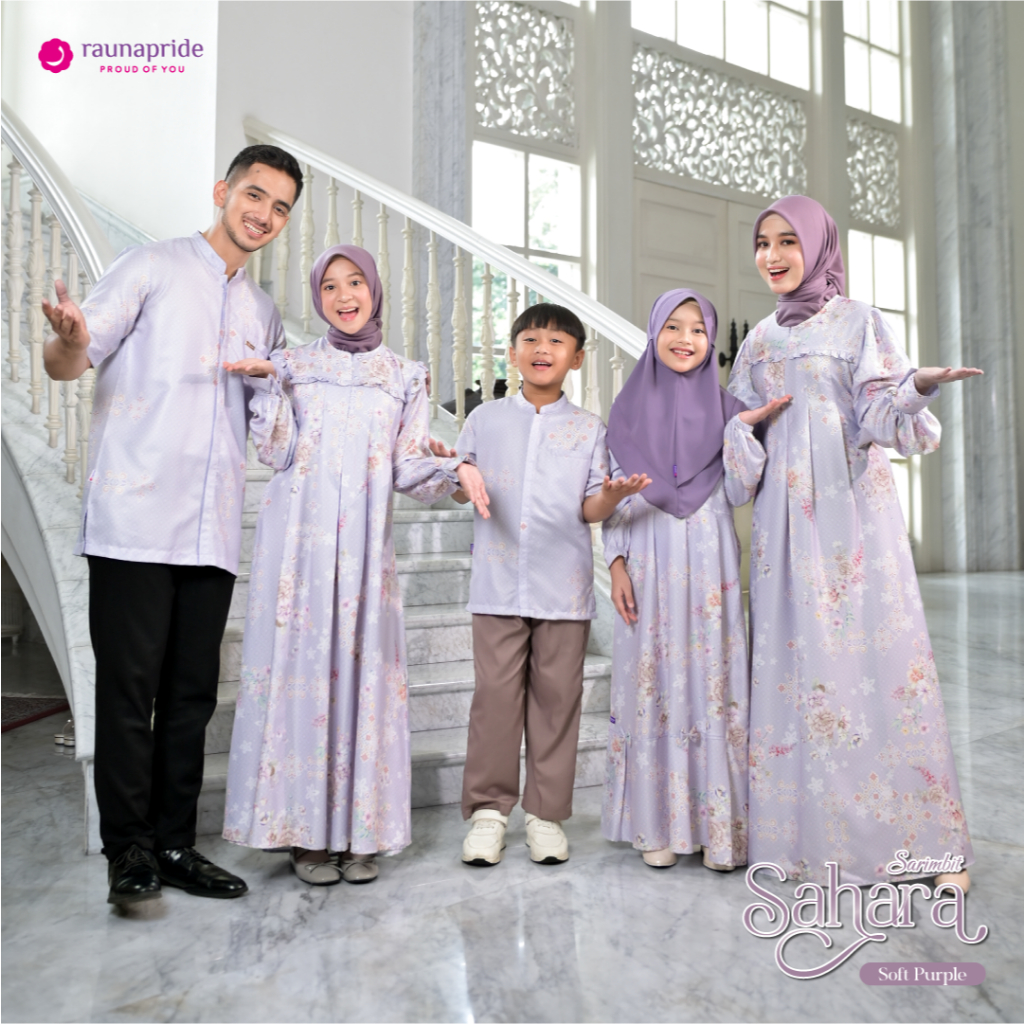 Sarimbit Keluarga 2026 Terbaru SARIMBIT RAUNAPRIDE SAHARA PURPLE Sarimbit Rauna 2026 Baju Couple Kel
