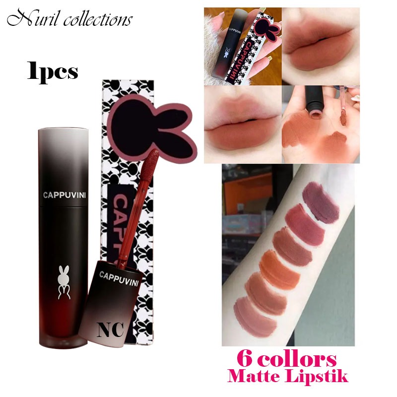 CAPPUVINI MATTE BEST Lip Glaze Waterproof Dark series Lipstik Liptint