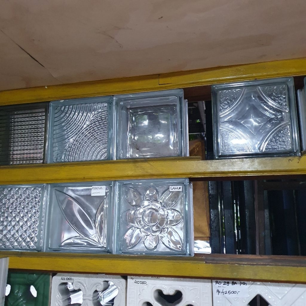glass block glas blok ukuran 20x20