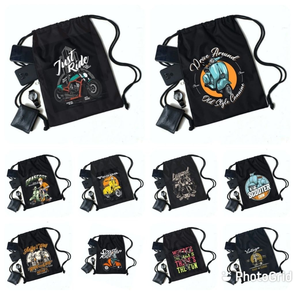 tas serut Gymsack unisex anti air terlaris