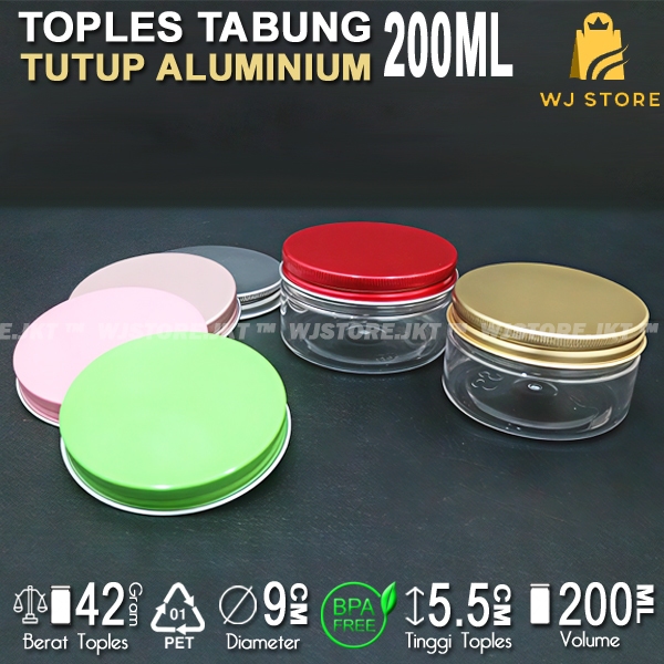 TOPLES TABUNG 200ML ALUMINIUM / TOPLES 200ML