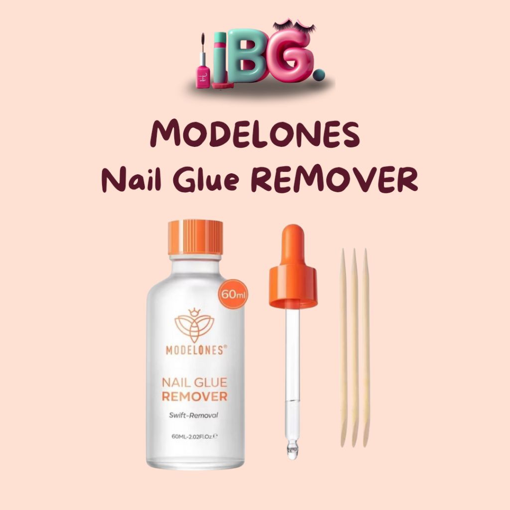MODELONES Nail Glue Remover 60ml – Cairan Pembersih Lem Kuku Cepat & Lembut Modelones remover nail g