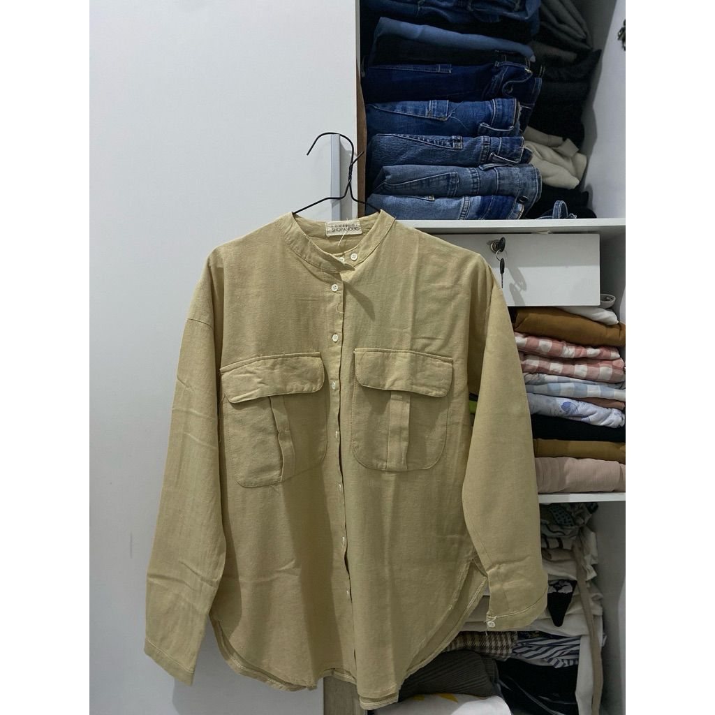 kemeja linen House of Shopaholic