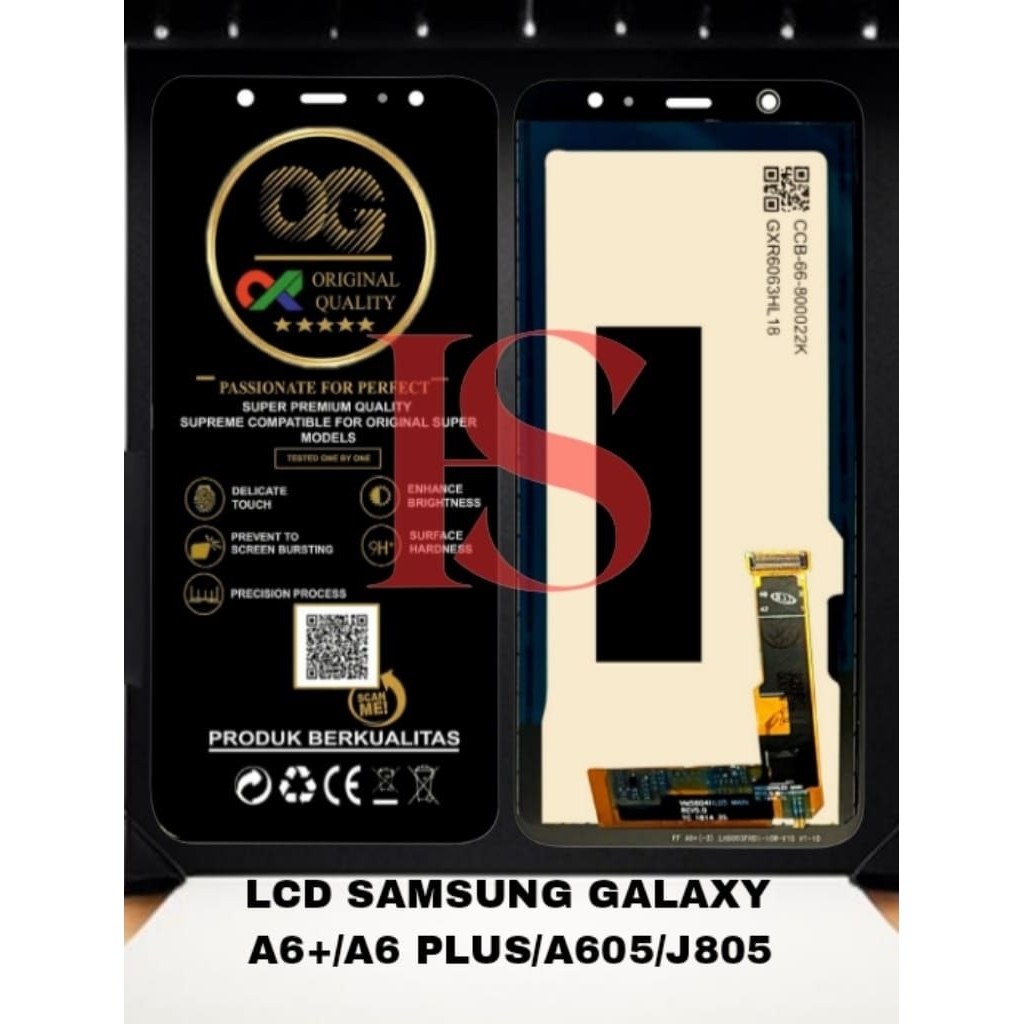 LCD SANSUNG A6 PLUS FULLSET TOUCH SCREEN LCD SAMSUNG GALAXY A6+/A6 PLUS/A605/J805 LCD ORIGINAL
