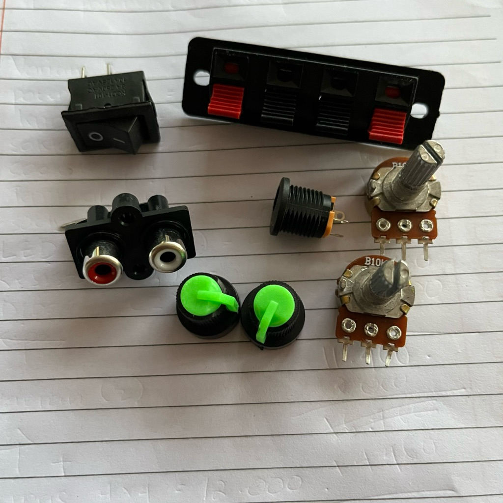 paket Aksesoris Power Mini Amplifier Paketan Box Mini