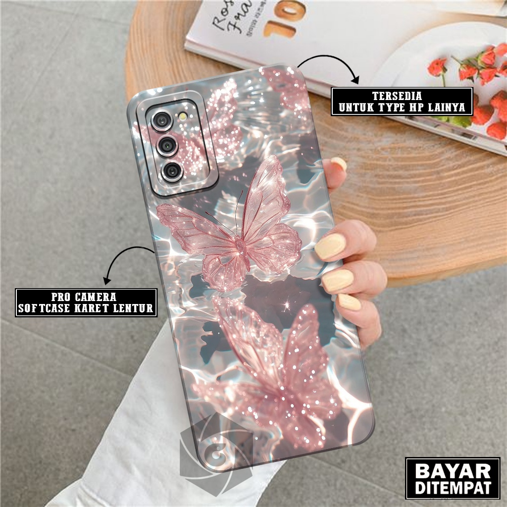 Case SAMSUNG GALAXY A02S/A03S Terbaru - Fashion Case Kupu-kupu - Softcase SAMSUNG GALAXY A02S/A03S -