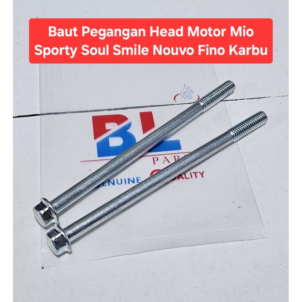 (isi 2 baut) Set Baut Pegangan Head Motor MioSporty Soul Smile Nouvo Fino Karbu