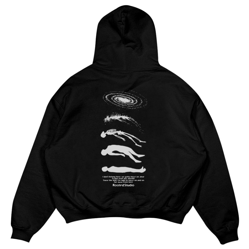 ROOTED - Sweater Hoodie Boxy Fit Original Basic Afterlife