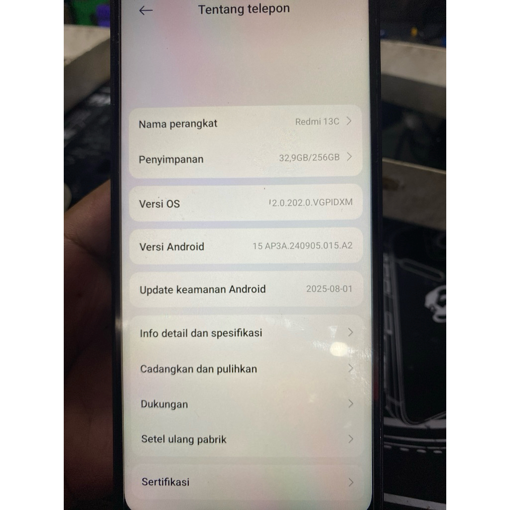mesin redmi 13c 8/256 mesin segel/ perawan normal copotan